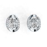 Sterling Silver Semi Mount Earrings Setting Oval OV 6x4mm Stud Syzjewelry