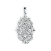 18K Gold Semi Mount Pendant Setting Marquise MQ 5X2.5mm Diamond Accent DHJ