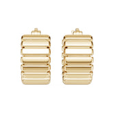 14K Gold Semi Mount Earrings Setting Round Ro 6x6mm Syz Jewelry