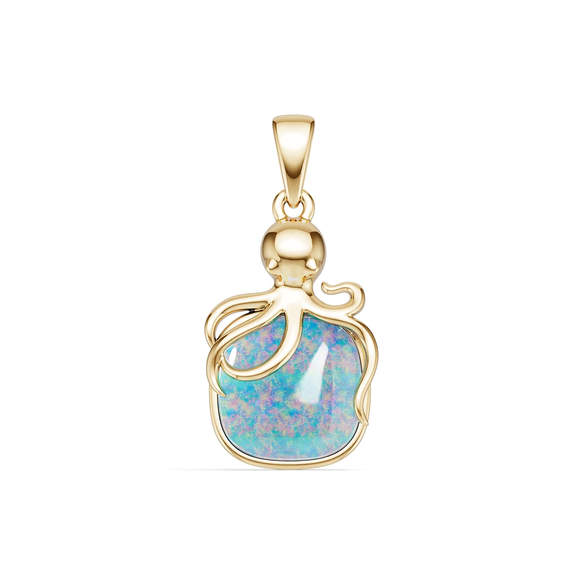 18K Gold Semi Mount Pendant Setting Round Ro 5x5mm Syz Jewelry