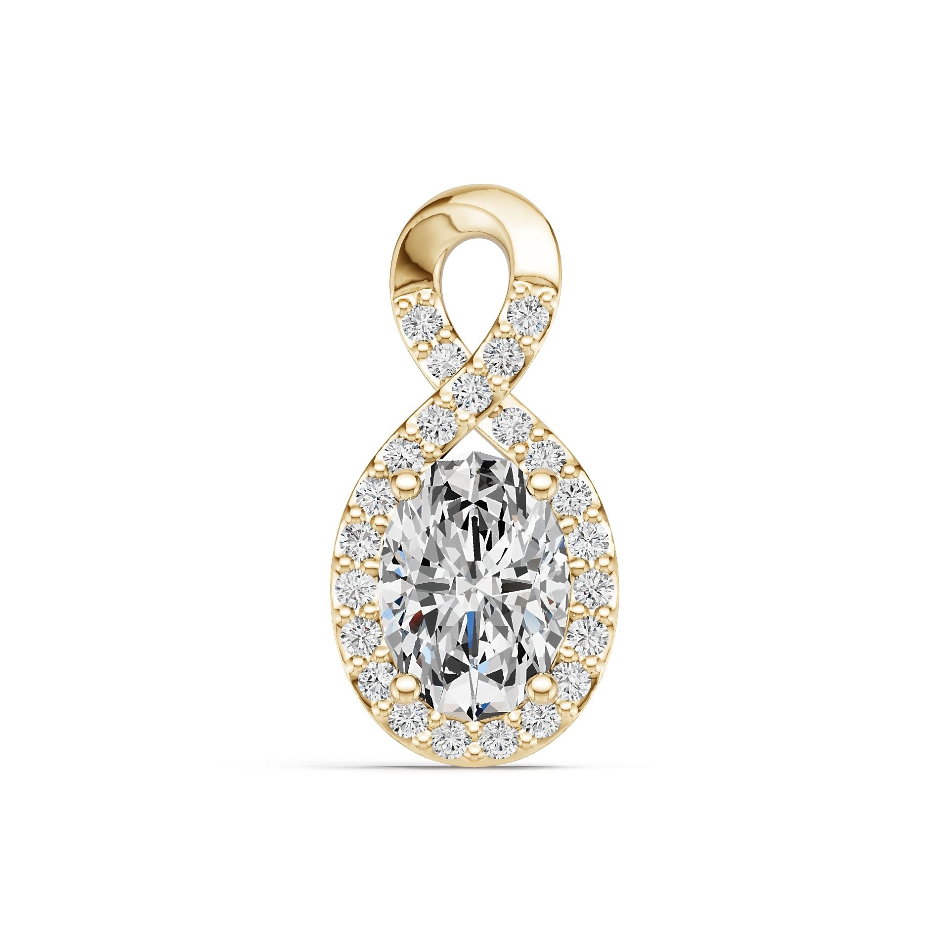 Sterling Silver Semi Mount Pendant Setting Oval OV 7X5mm Syzjewelry