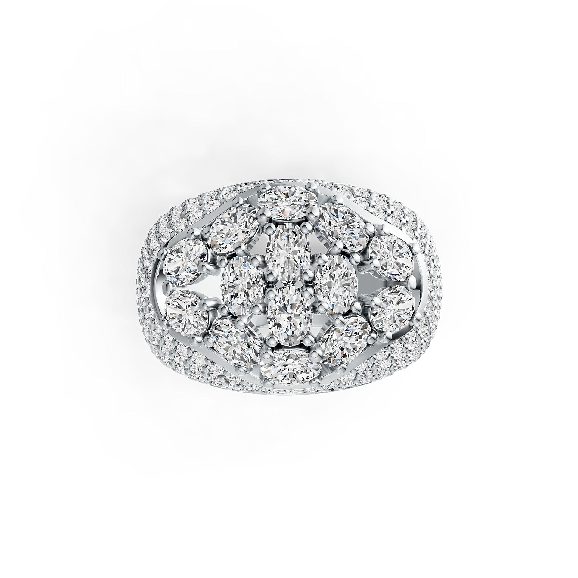 Sterling Silver Semi Mount Ring Setting Oval OV 4X3mm DHJ