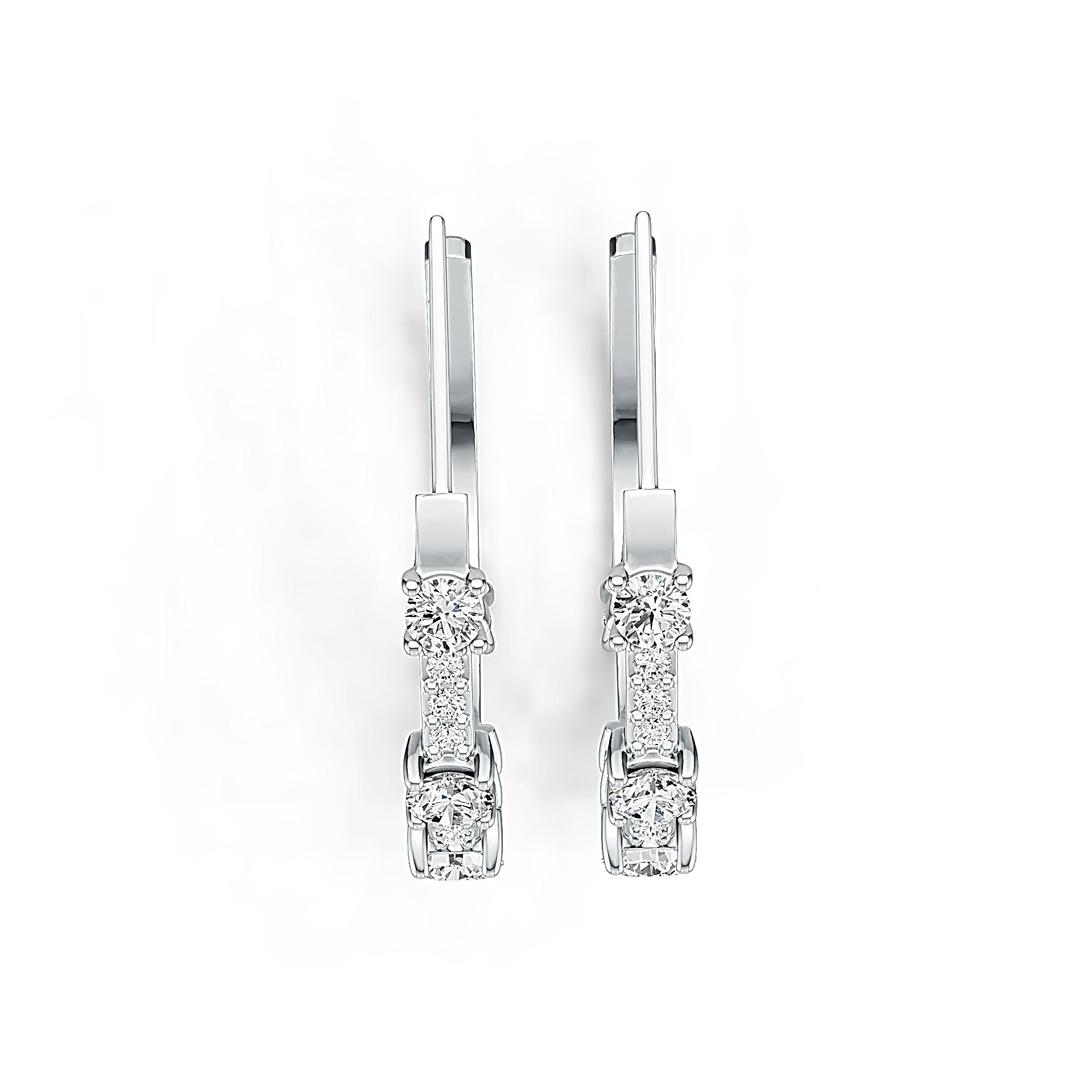 Sterling Silver Semi Mount Earrings Setting Round RD 4x4mm DHJ