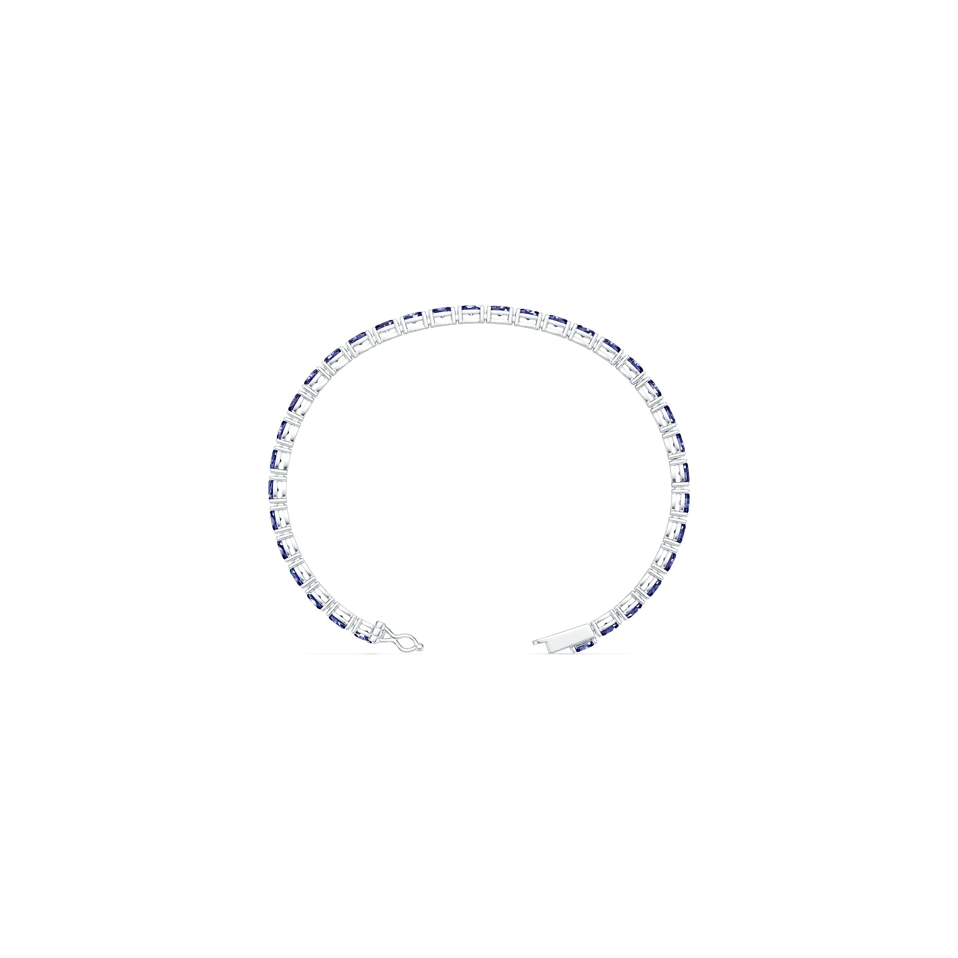 10K Gold Semi Mount Bracelet Setting Oval Ov Moissanite Accent Syzjewelry