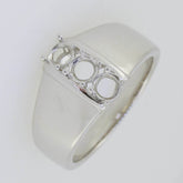 14K Gold Semi Mount Ring Setting Round RD 4x4mm PJC16714R Syzjewelry