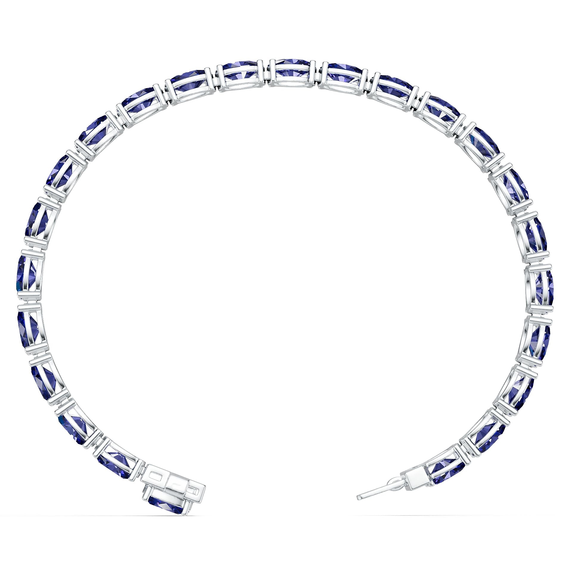 Sterling Silver Semi Mount Bracelet Setting Oval OV 7x5mm DHJ