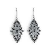 14K Gold Dangling Earrings with or Moissanite Diamond Accent DHJ