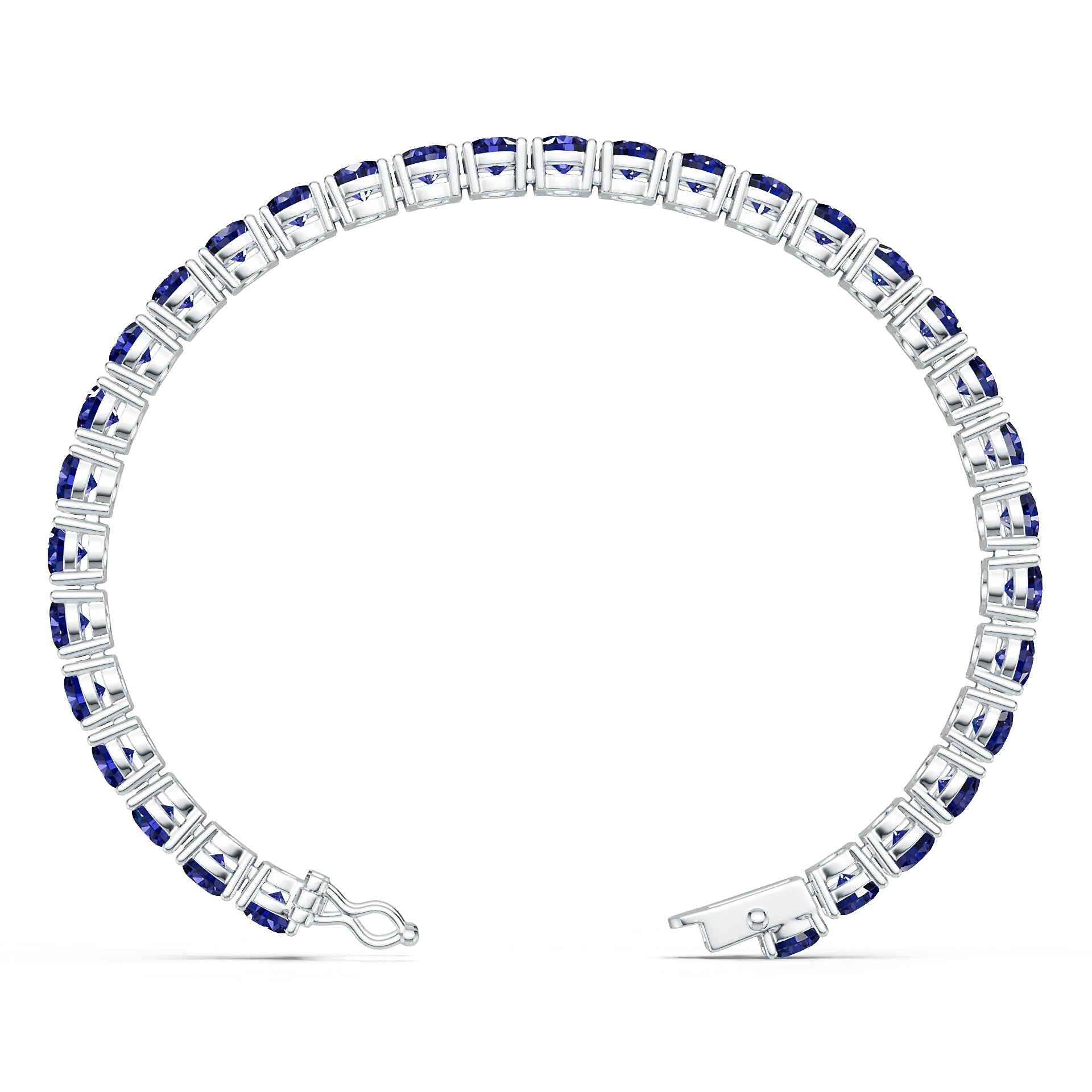14K Gold Semi Mount Bracelet Setting Round Ro Syz Jewelry