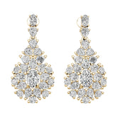 Sterling Silver Semi Mount Earrings Setting Round Ro 5x5mm Diamond Accent DHJ