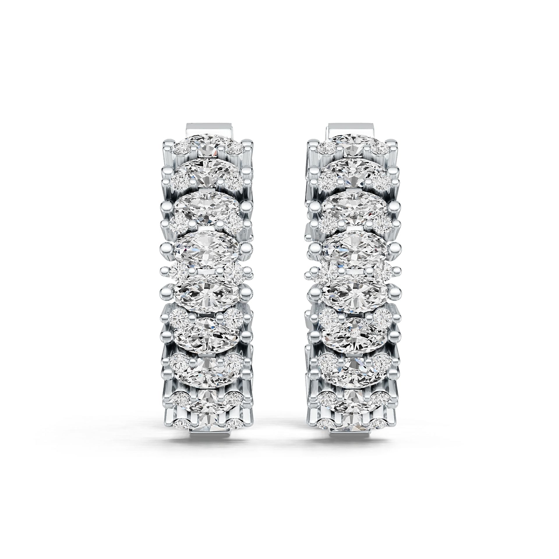 Sterling Silver Semi Mount Earrings Setting Oval OV 5X3mm DHJ