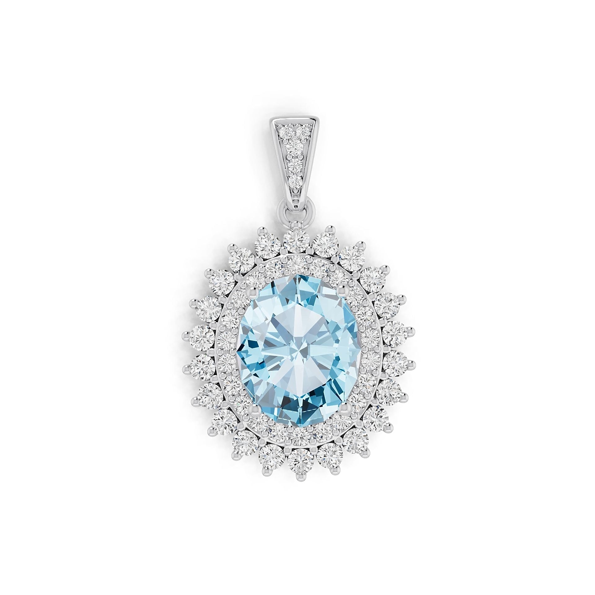 Sterling Silver Semi Mount Pendant Setting Oval OV 11X9mm Syzjewelry