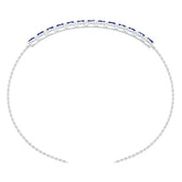 Platinum Semi Mount Bracelet Setting Round Ro 5x3mm Syz Jewelry