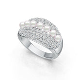 14K Gold Semi Mount Ring Setting Round RD 3x3mm Diamond Accent DHJ