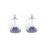 Sterling Silver Semi Mount Earrings Setting Round RD 1.25mm DHJ