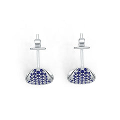 Sterling Silver Semi Mount Earrings Setting Round RD 1.25mm DHJ