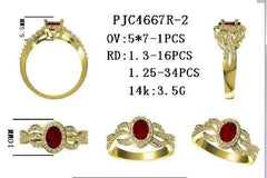18K Gold Semi Mount Ring Setting Oval OV 9x7mm White Topaz Diamond Accent DHJ