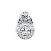 Sterling Silver Semi Mount Pendant Setting Round RD 6.5mm DHJ