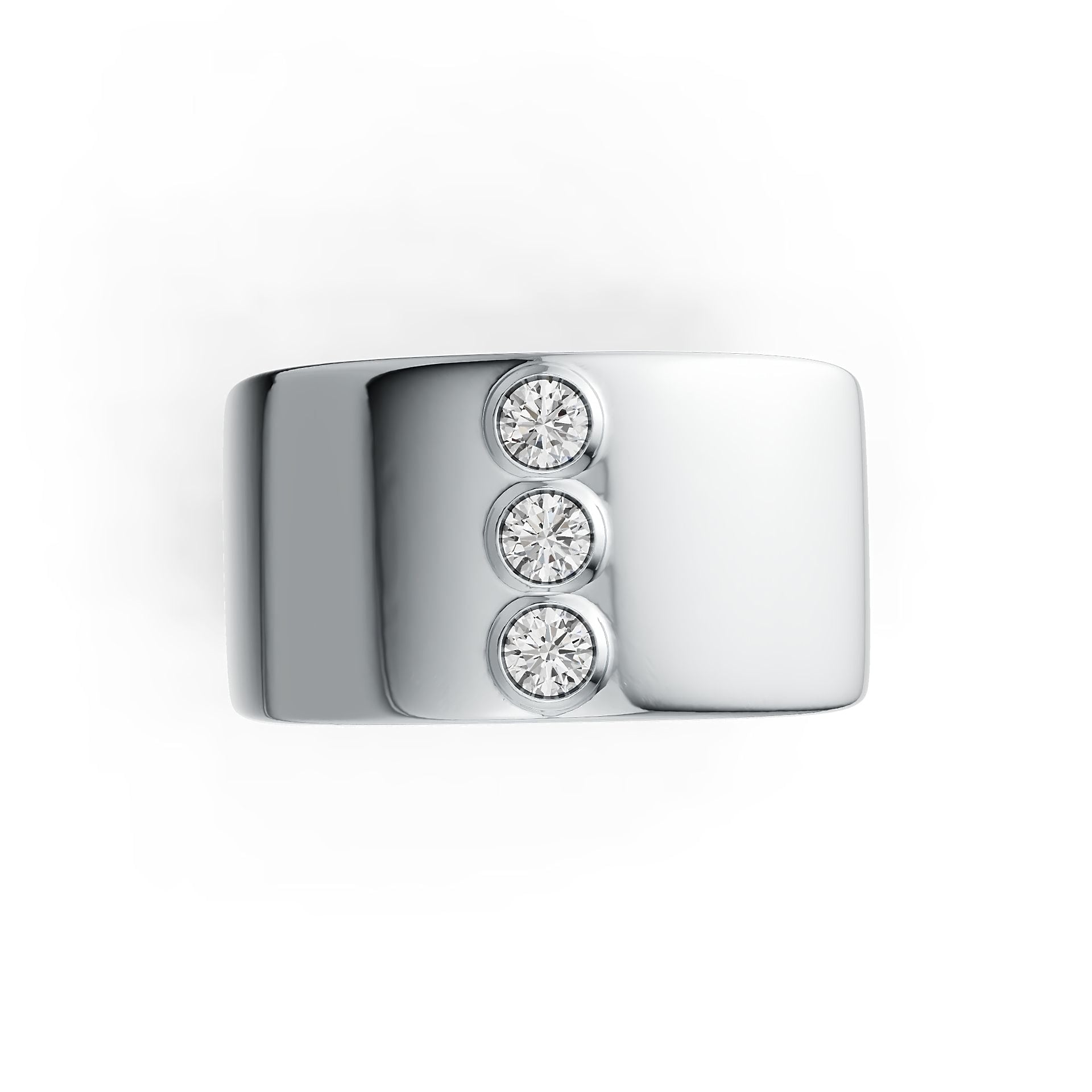 Sterling Silver Semi Mount Ring Setting Round RD 3x3mm DHJ