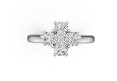 Sterling Silver Semi Mount Ring Setting Round RD 4x4mm DHJ