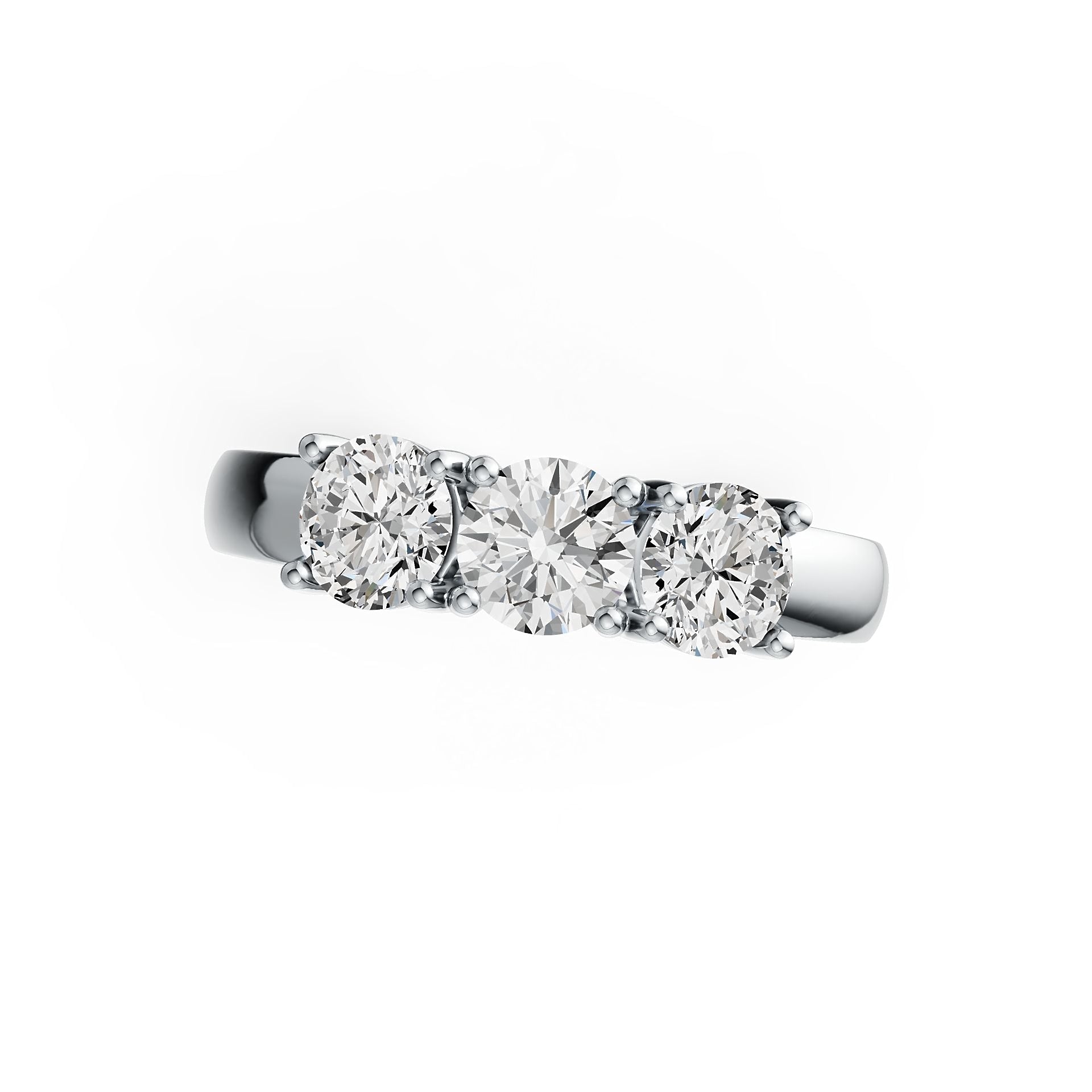 Sterling Silver Semi Mount Ring Setting Round RD 5.5mm DHJ