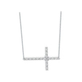 10K Gold Semi Mount Pendant Setting Oval OV 4X3mm Horizontal Cross Pendant DHJ