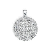 18K Gold Semi Mount Pendant Setting Pear PE 5X3mm Diamond Accent DHJ