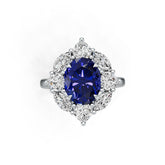 Sterling Silver Semi Mount Ring Setting Round Ro 10x8mm Syz Jewelry