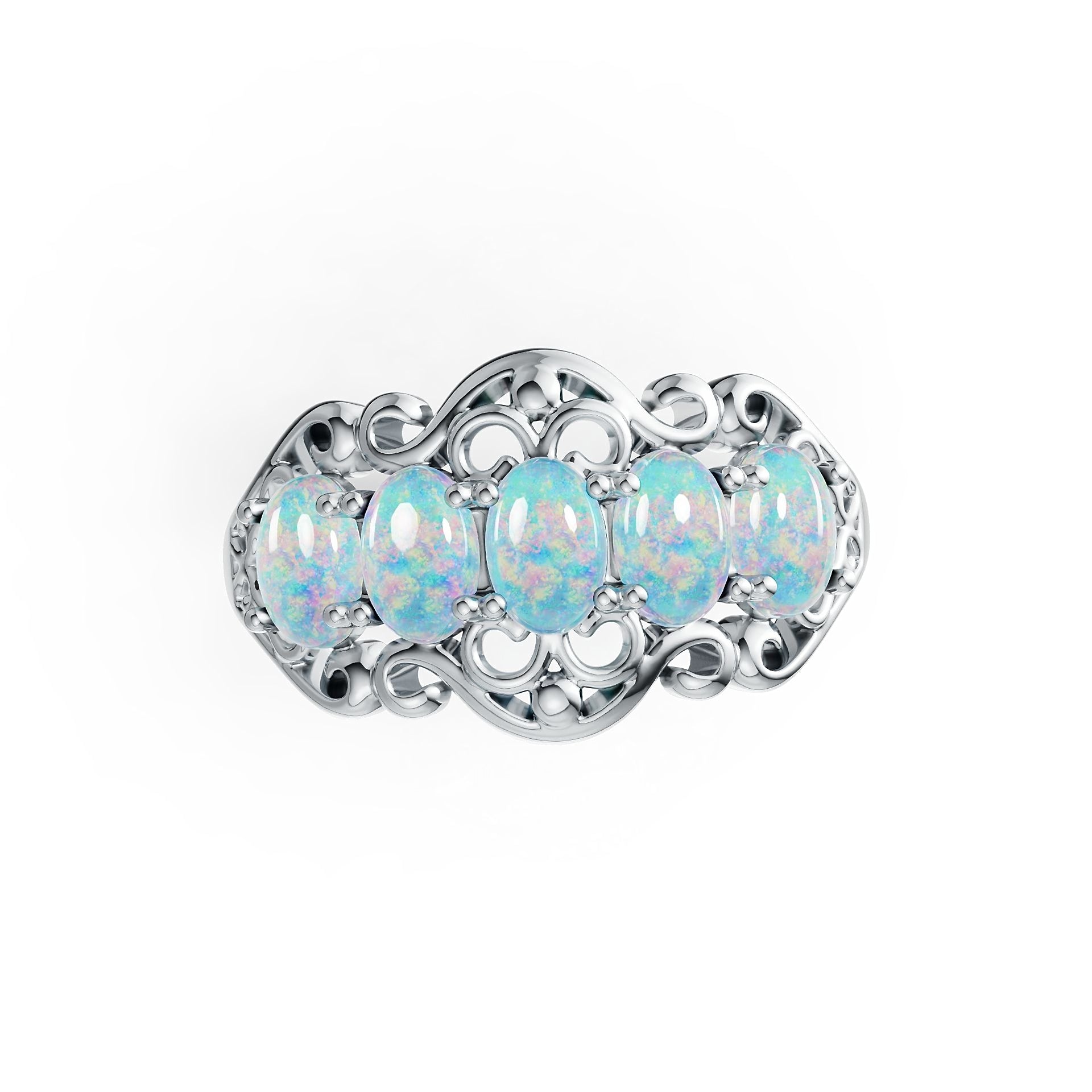 Sterling Silver Semi Mount Ring Setting Oval OV 6X4mm DHJ