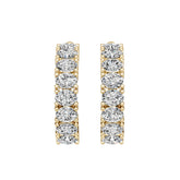14K Gold Semi Mount Earrings Setting Oval Ov 4x3mm Diamond Accent Syz Jewelry
