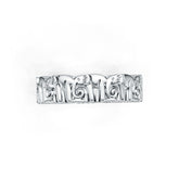 Platinum Semi Mount Ring Setting Round Ro 6x6mm Syz Jewelry