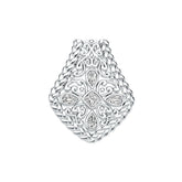 10K Gold Semi Mount Pendant Setting Pear PE 5X3mm DHJ