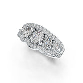 10K Gold Semi Mount Ring Setting Oval OV 7X5mm OV 6X4mm OV 4X3mm Tiara Theme Moissanite Accent DHJ