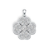 Sterling Silver Semi Mount Pendant Setting Cushion CU 6X6mm DHJ