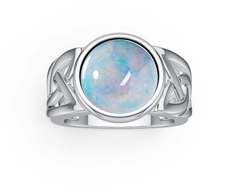 Sterling Silver Semi Mount Ring Setting Round RD 11X11mm Celtic Knot Syzjewelry