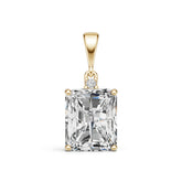 Sterling Silver Semi Mount Pendant Setting Emerald OCT 12X10mm Syzjewelry