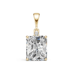 Sterling Silver Semi Mount Pendant Setting Emerald OCT 12X10mm Syzjewelry