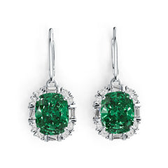 Sterling Silver Semi Mount Earrings Setting Cushion CU 10X8mm DHJ