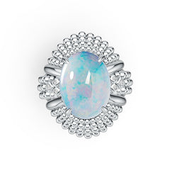 Sterling Silver Semi Mount Ring Setting Oval OV 16x12mm Cabochon Syzjewelry