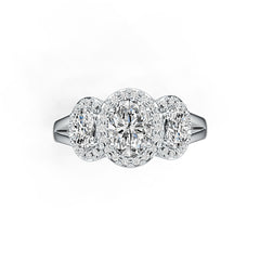 Sterling Silver Semi Mount Ring Setting Oval OV 8X6mm OV 6X4mm DHJ