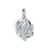 Sterling Silver Semi Mount Pendant Setting Round RD 1.5mm DHJ