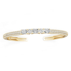 14K Gold Semi Mount Ring Setting Round Ro 7x5mm Diamond Accent Syz Jewelry