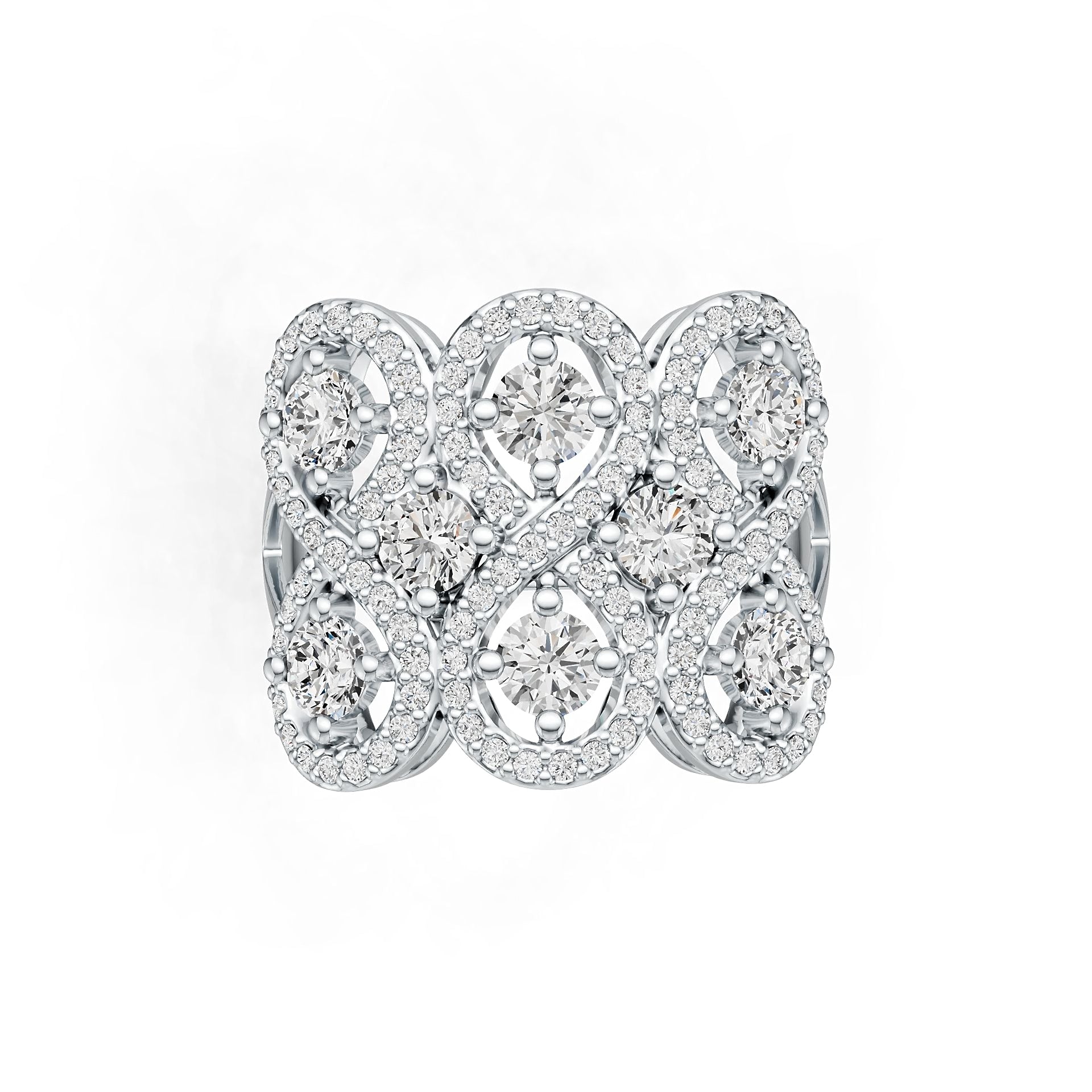 Sterling Silver Semi Mount Ring Setting Round RD 4x4mm DHJ