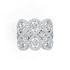 Sterling Silver Semi Mount Ring Setting Round RD 4x4mm DHJ
