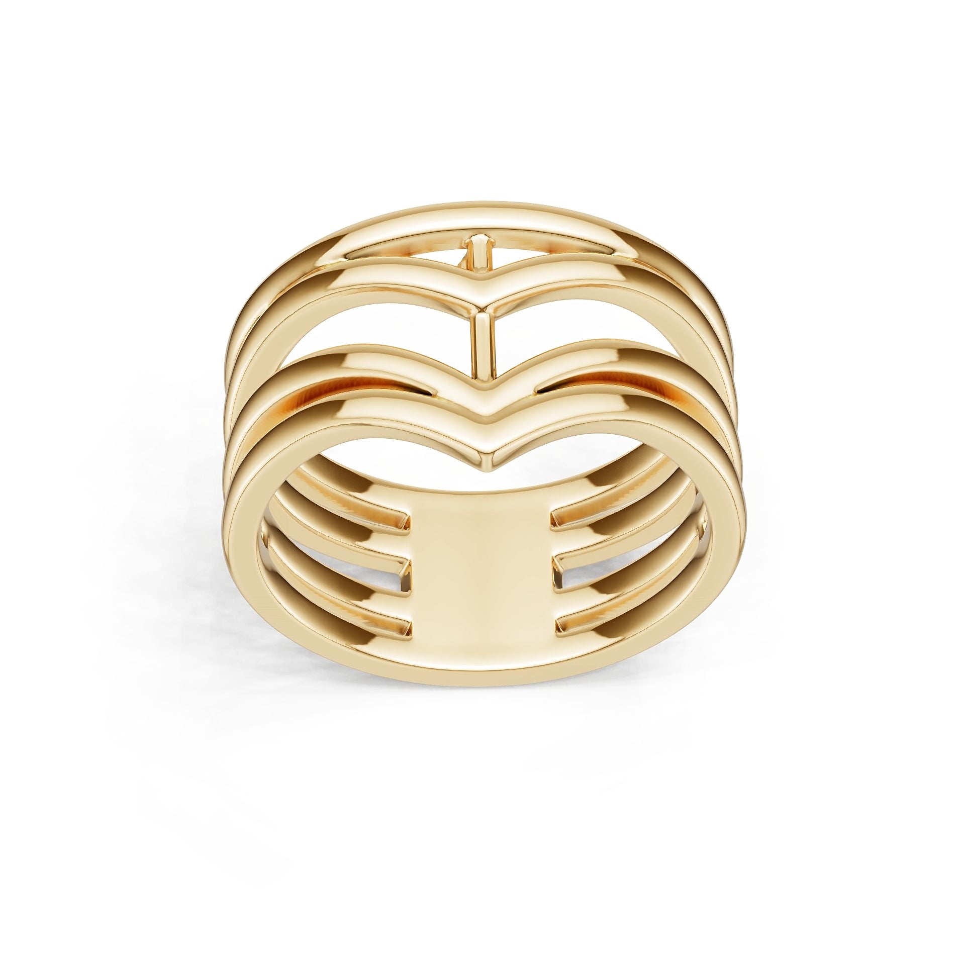 14K Gold Semi Mount Ring Setting Round Ro 6x6mm Syz Jewelry