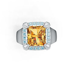 Sterling Silver Semi Mount Ring Setting Cushion CU 10x9mm Syzjewelry