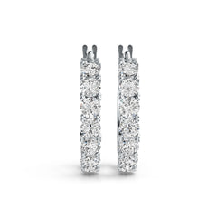 Sterling Silver Semi Mount Earrings Setting Round RD 4x4mm DHJ