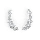 Sterling Silver Semi Mount Earrings Setting Marquise MQ 6X3mm MQ 5X2.5mm SQ 3X3mm DHJ