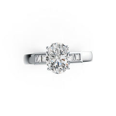 Sterling Silver Semi Mount Ring Setting Oval OV 9X7mm DHJ