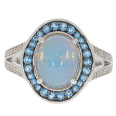 18K Gold Semi Mount Ring Setting Cabochon Oval OV 10X8mm Diamond Accent Syzjewelry