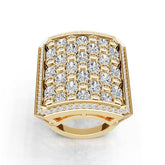 Platinum Semi Mount Ring Setting Oval Ov 5x3mm Diamond Accent Syz Jewelry
